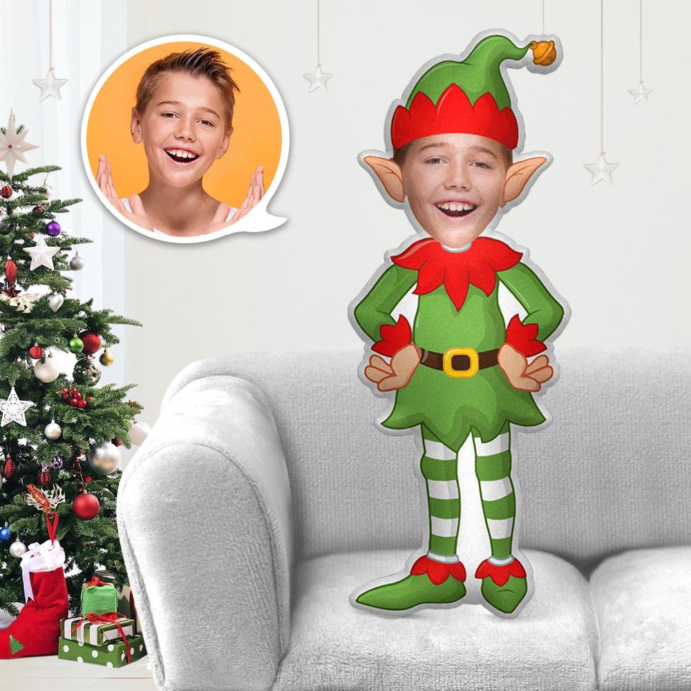 My Face Pillow Custom Pillow Face Body Pillow Personalized Photo Pillow Gift Christmas Elf Christmas Angel Costume Throw Pillow MiniMe Costumes Pillow