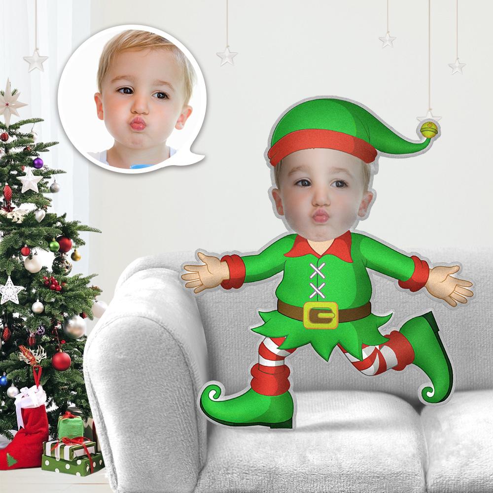 Christmas Gifts My Face Pillow Custom Pillow Face Body Pillow Personalized Photo Pillow Gift Christmas Elf Christmas Angel Costume Throw Pillow MiniMe Costumes Pillow