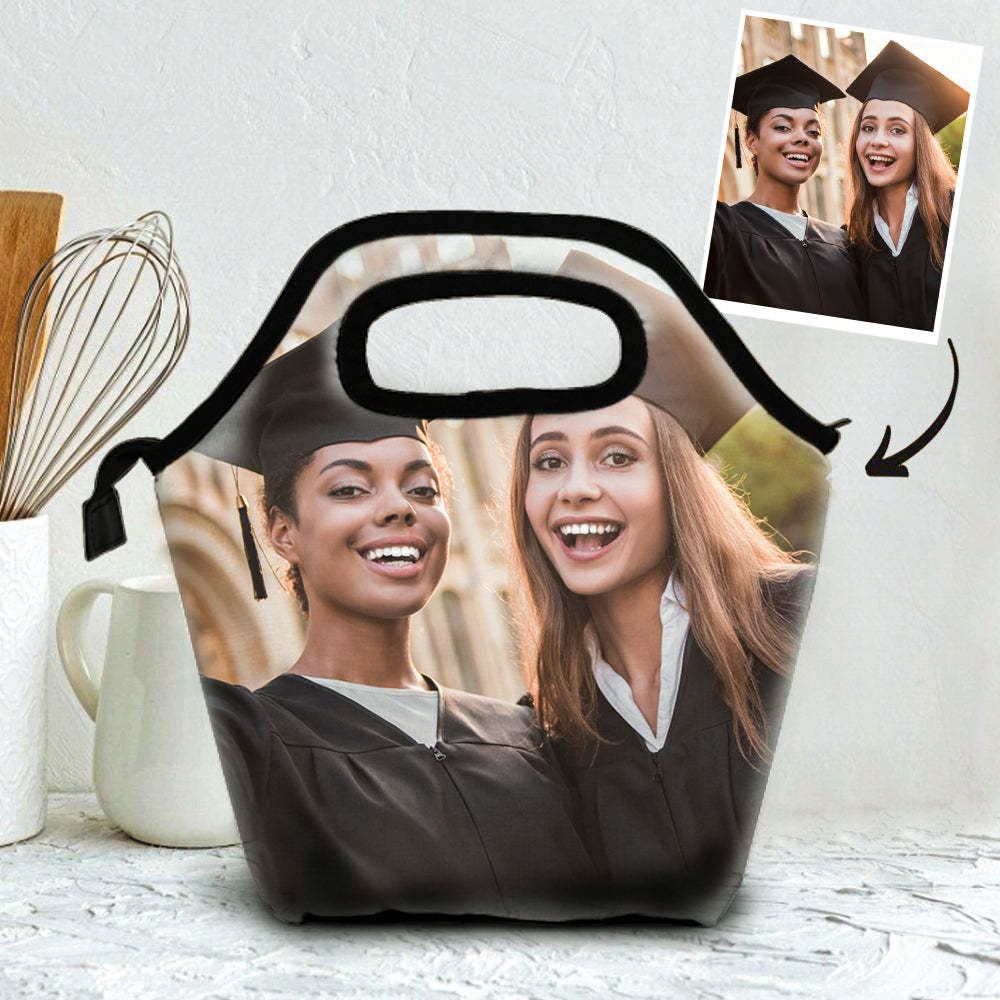 Back to School Gifts Personalized Lunch bags Personalized Photo Insulation Lunch Bag - Get Photo Blanket