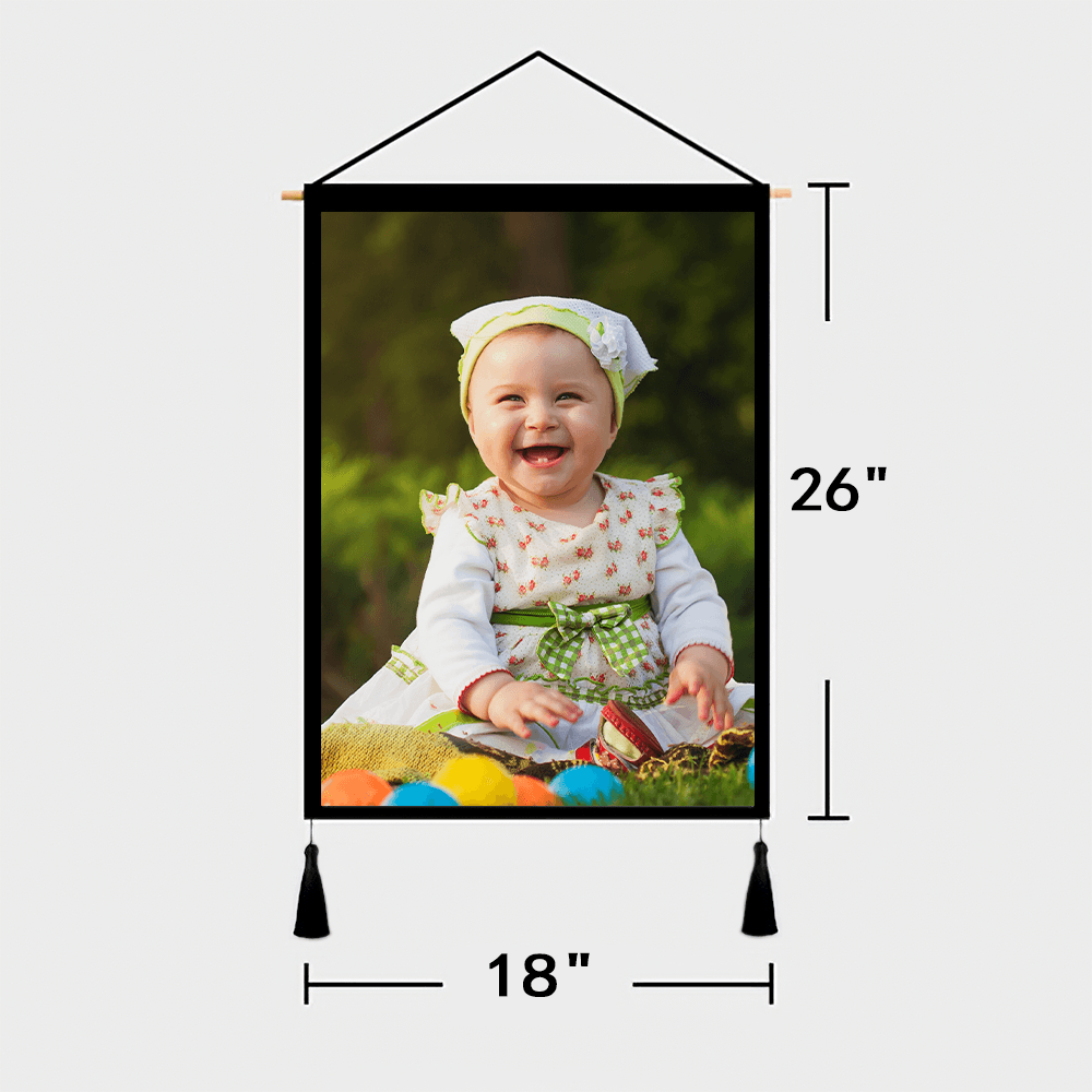 Custom Photo Tapestry Hanging Canvas Prints Gift