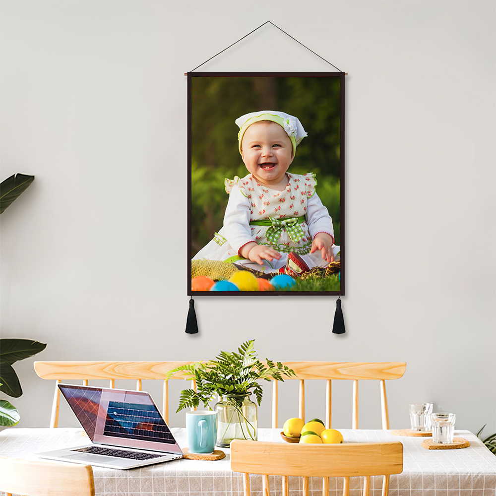 Custom Photo Tapestry Hanging Canvas Prints Gift