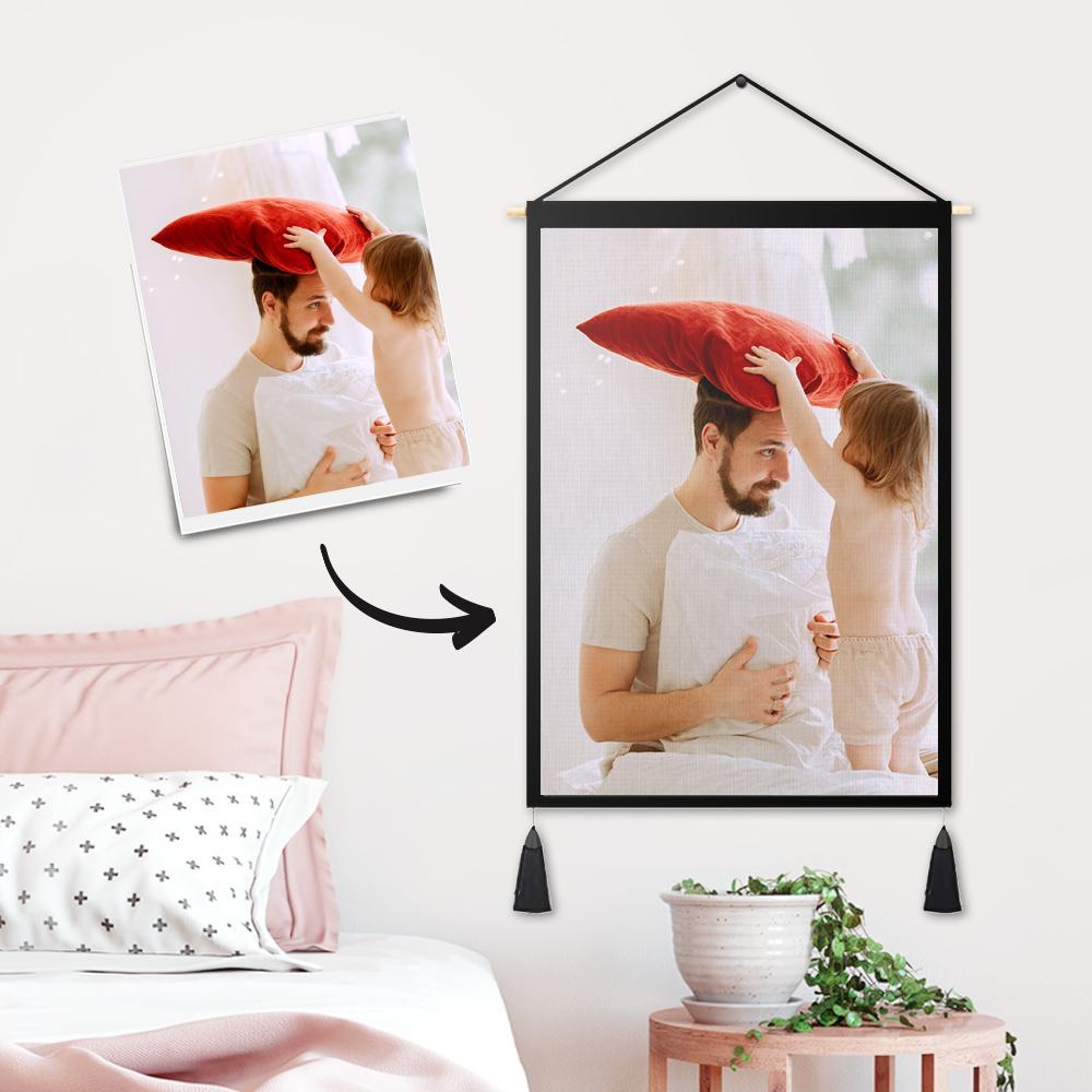Custom Photo Tapestry Hanging Canvas Prints Gift