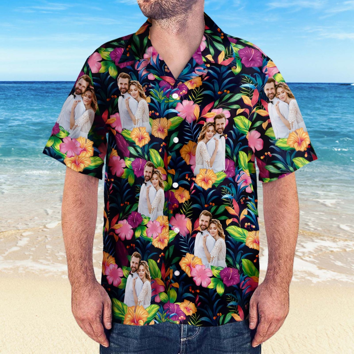 Custom Photo It's Summer & Time For Wandering - Dog & Cat Personalized Custom Unisex Tropical Hawaiian Aloha Shirt - Summer Vacation Gift, Gift For Pet Owners, Pet Lovers