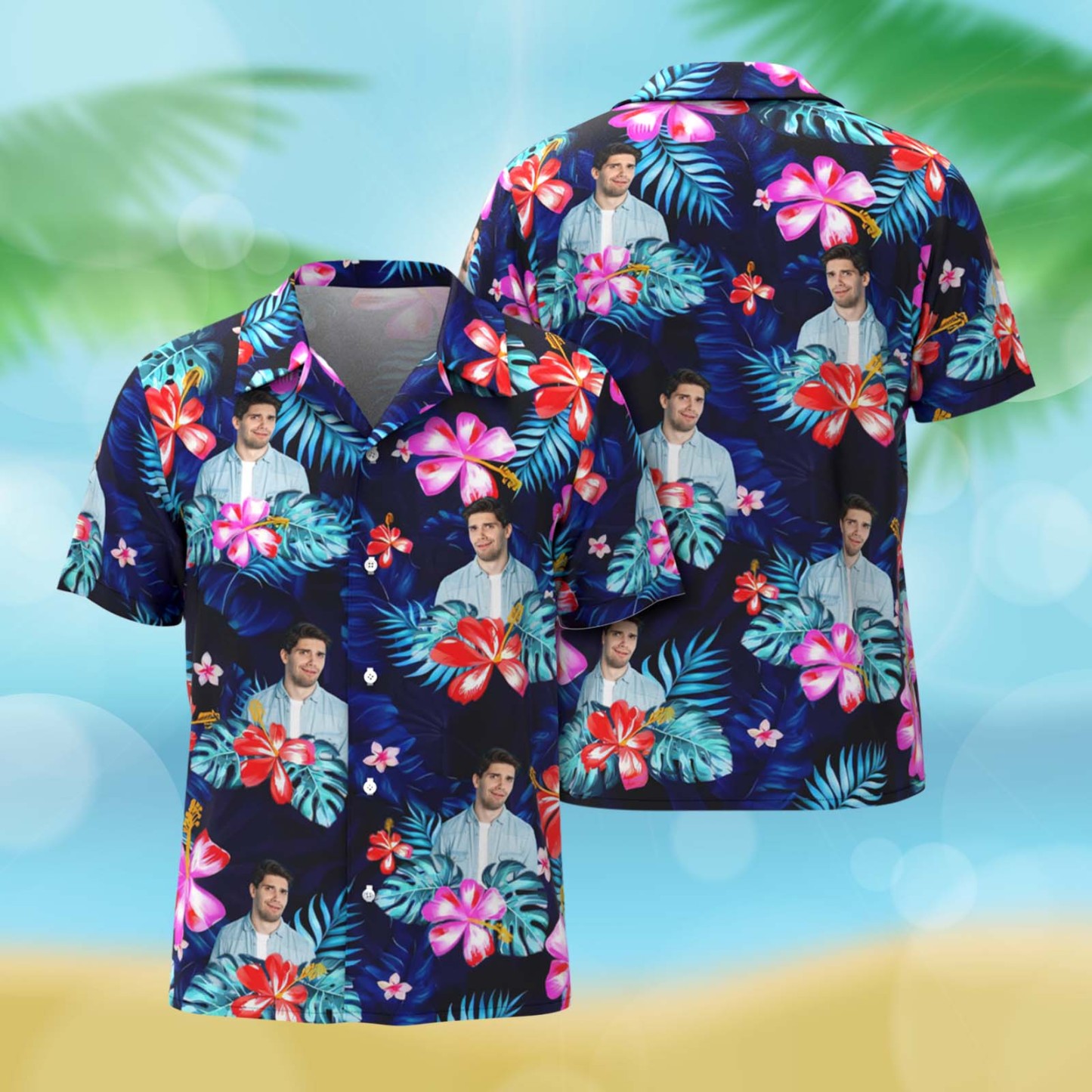Custom Photo It's Summer & Time For Wandering - Dog & Cat Personalized Custom Unisex Tropical Hawaiian Aloha Shirt - Summer Vacation Gift, Gift For Pet Owners, Pet Lovers