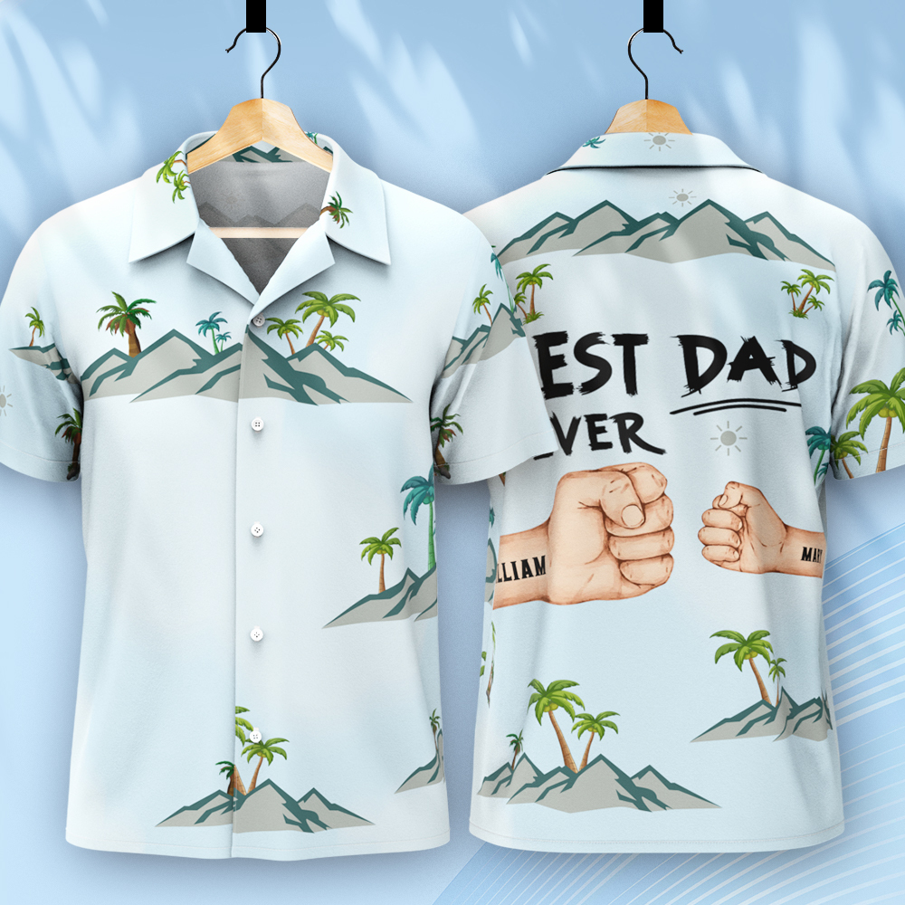 Best Dad Ever Ever Father's Day Hawaii Shirt