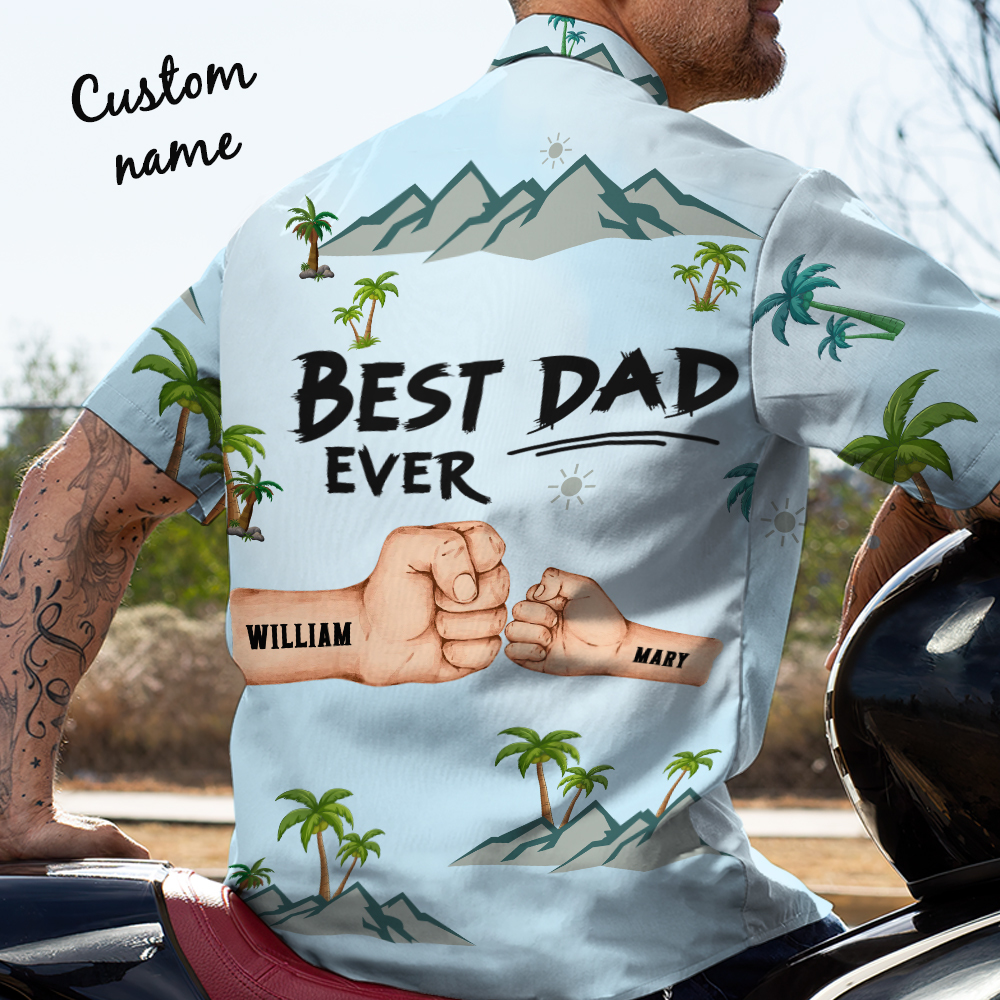 Best Dad Ever Ever Father's Day Hawaii Shirt
