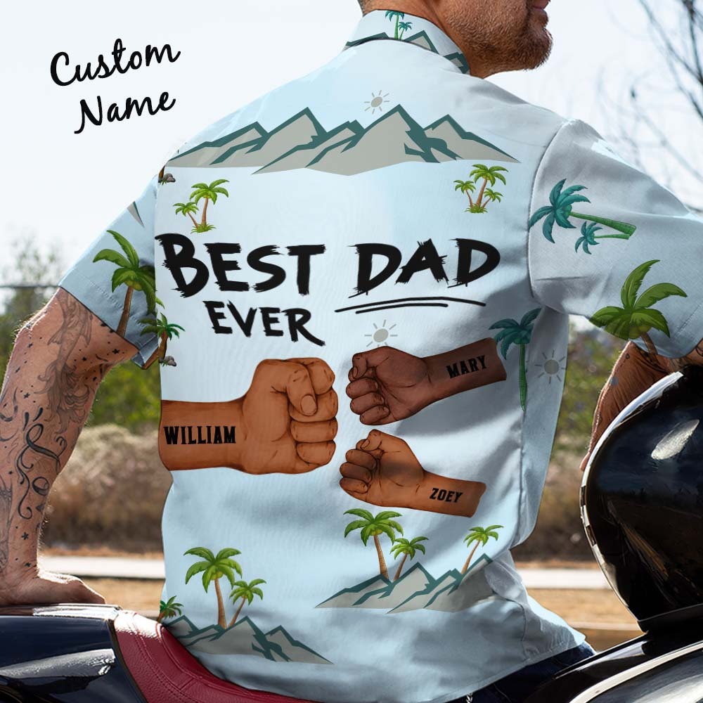 Best Dad Ever Ever Father's Day Hawaii Shirt