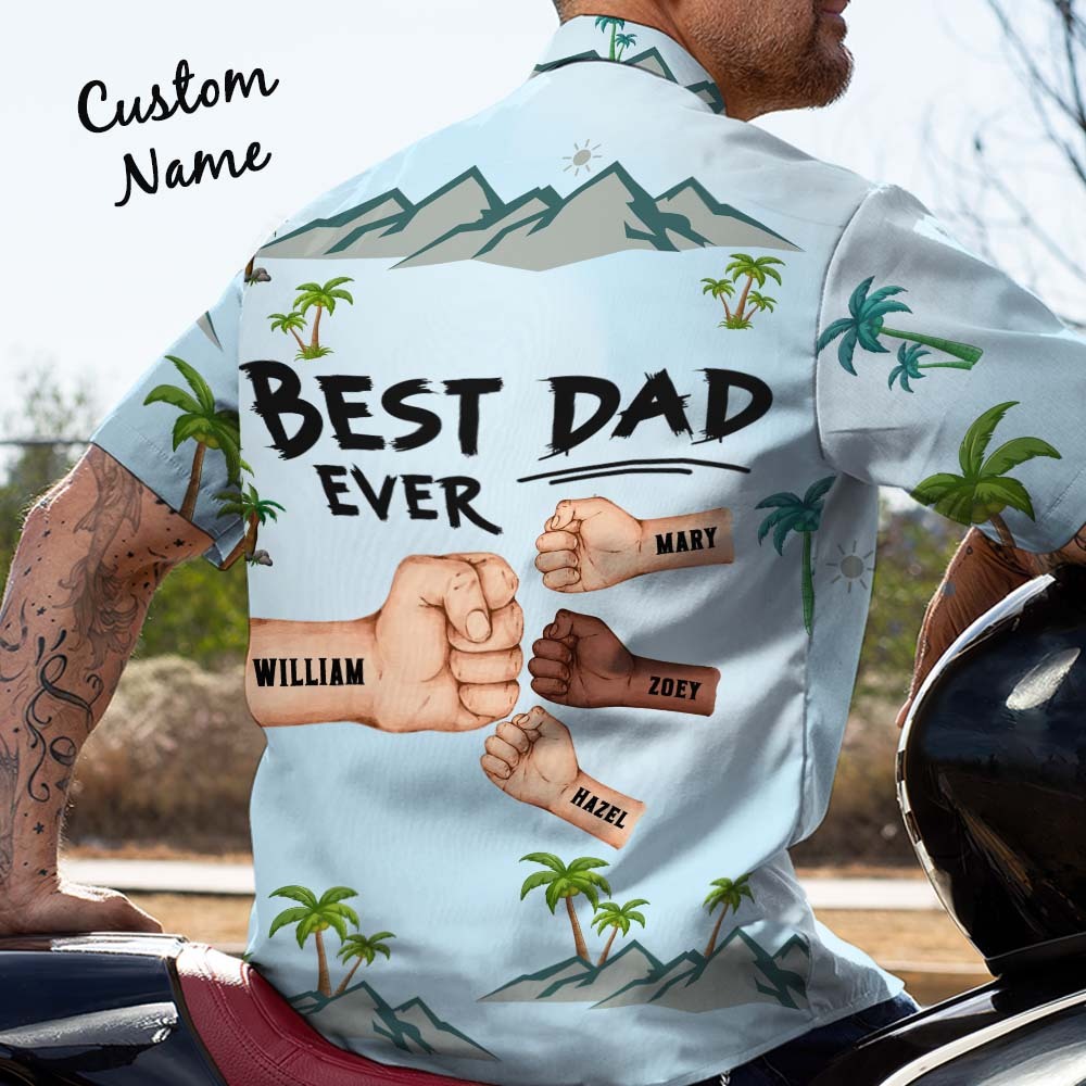 Best Dad Ever Ever Father's Day Hawaii Shirt