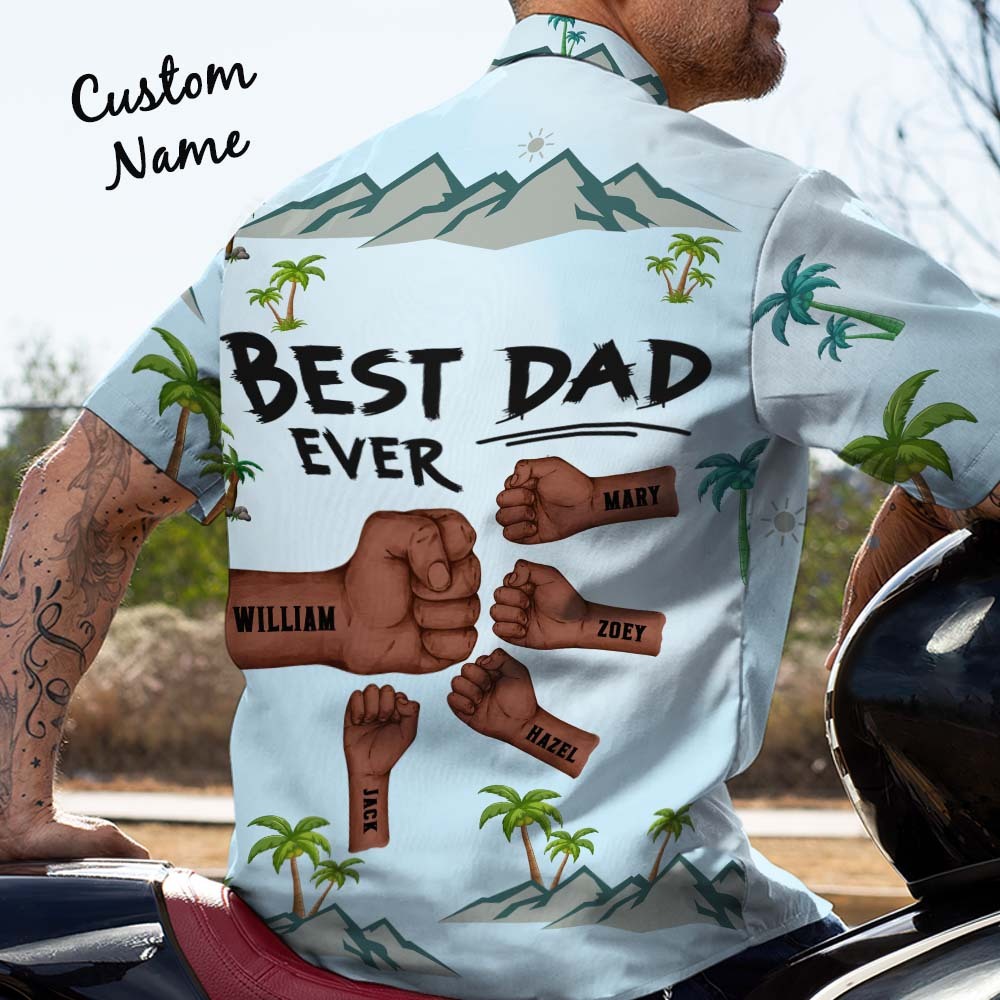 Best Dad Ever Ever Father's Day Hawaii Shirt