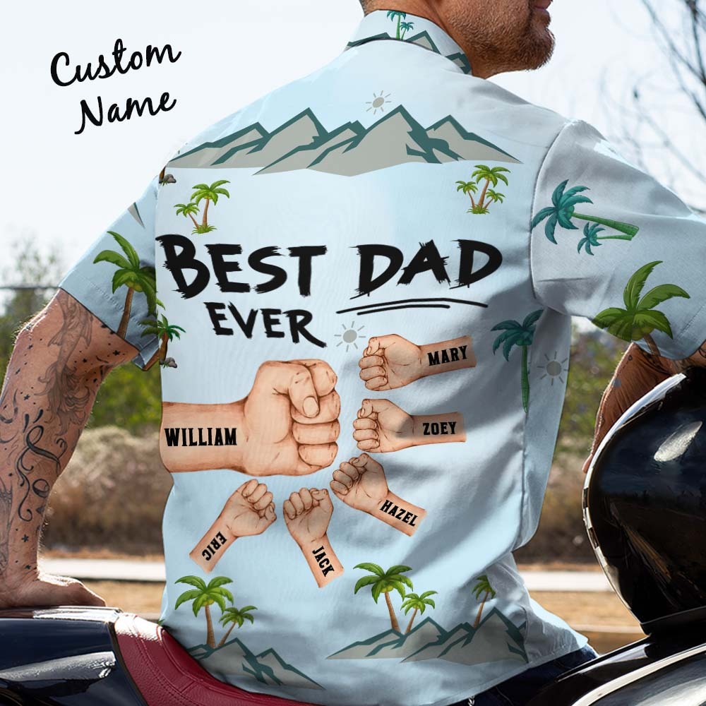 Best Dad Ever Ever Father's Day Hawaii Shirt