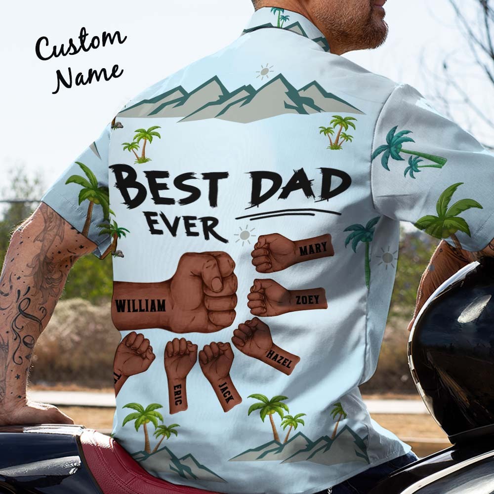 Best Dad Ever Ever Father's Day Hawaii Shirt