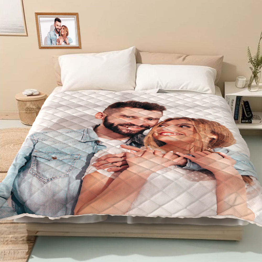 Custom Photo Quilt Summer Air Conditioner Home Gifts - Get Photo Blanket