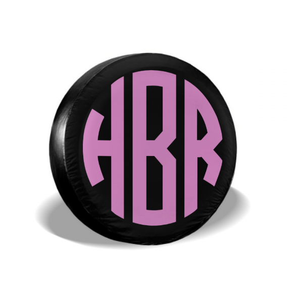 Custom Three Letters Spare Tire Cover For Jeep/RV/Camper/SUV - MyFaceTshirt