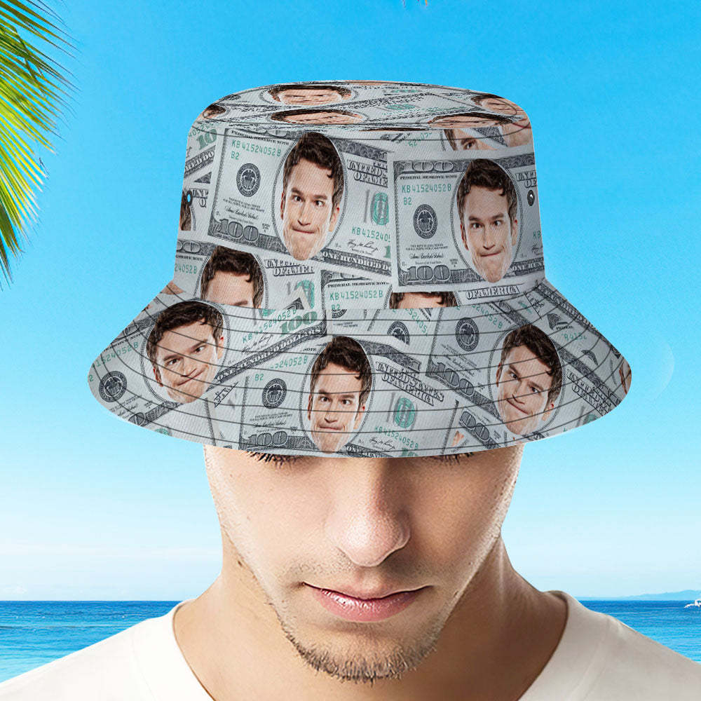Custom Your Photo Face And Pet Summer Bucket Hat Fisherman Hat - Dollar-MyHawaiianShirts