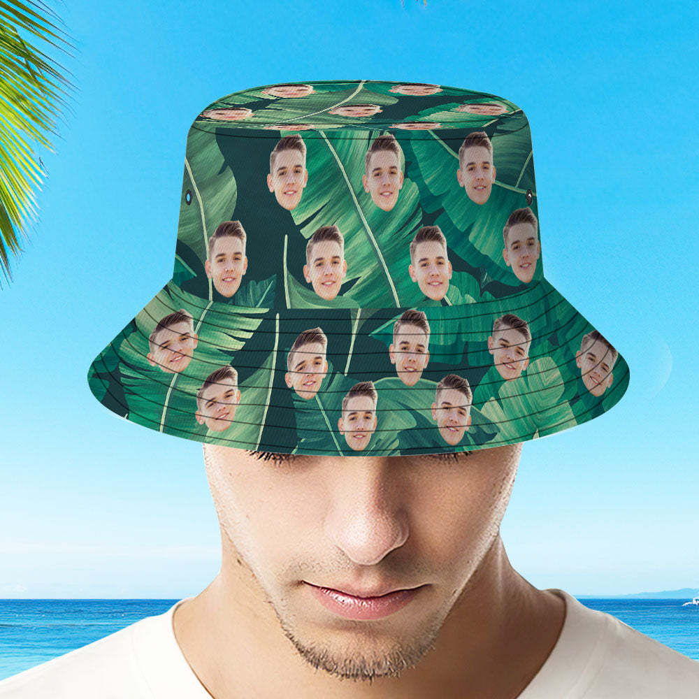 Personalized Leaves Hawaiian Fisherman Hat Bucket Hat Beach Sports Hat-MyHawaiianShirts