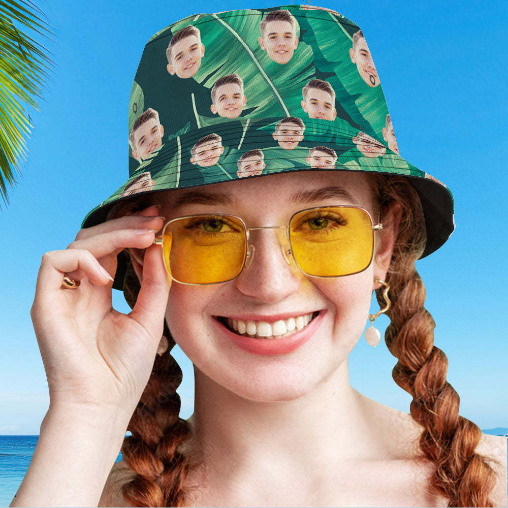 Personalized Leaves Hawaiian Fisherman Hat Bucket Hat Beach Sports Hat-MyHawaiianShirts
