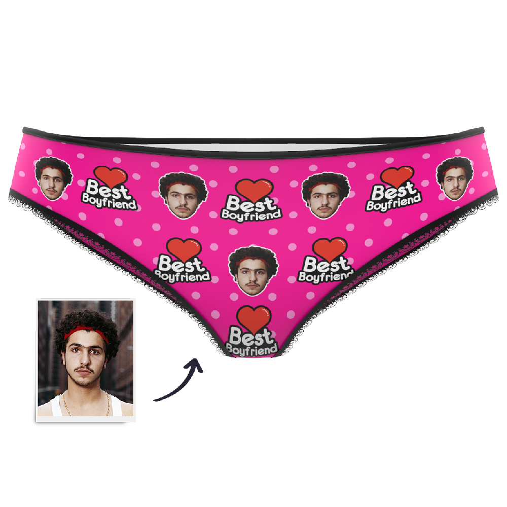 Valentine's Gifts, Women's Cupid Custom Face Colorful Panties,Multi-color Underpants - Getphotoblanket