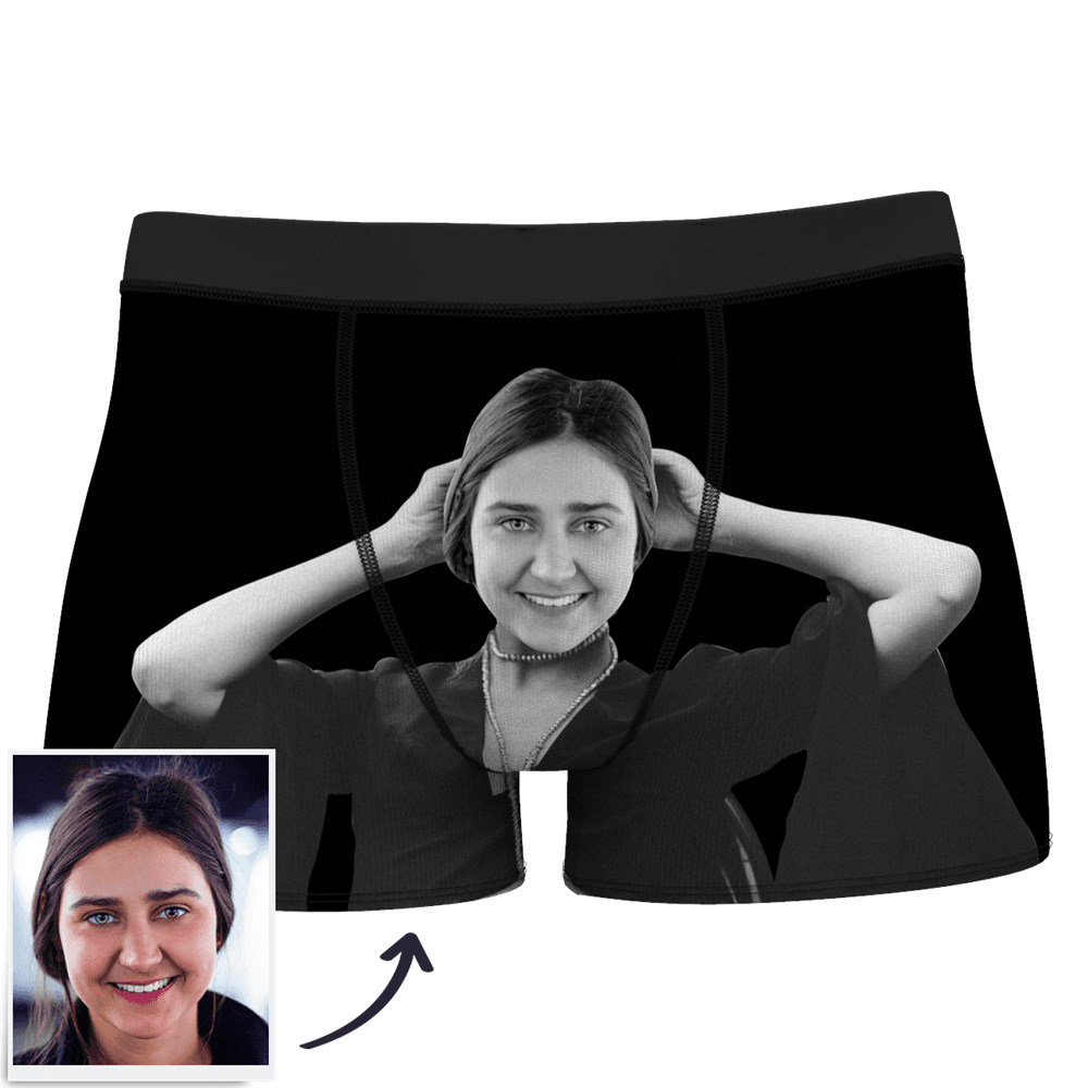 Men's Custom Face On Body Boxer Shorts Funny Face Boxer