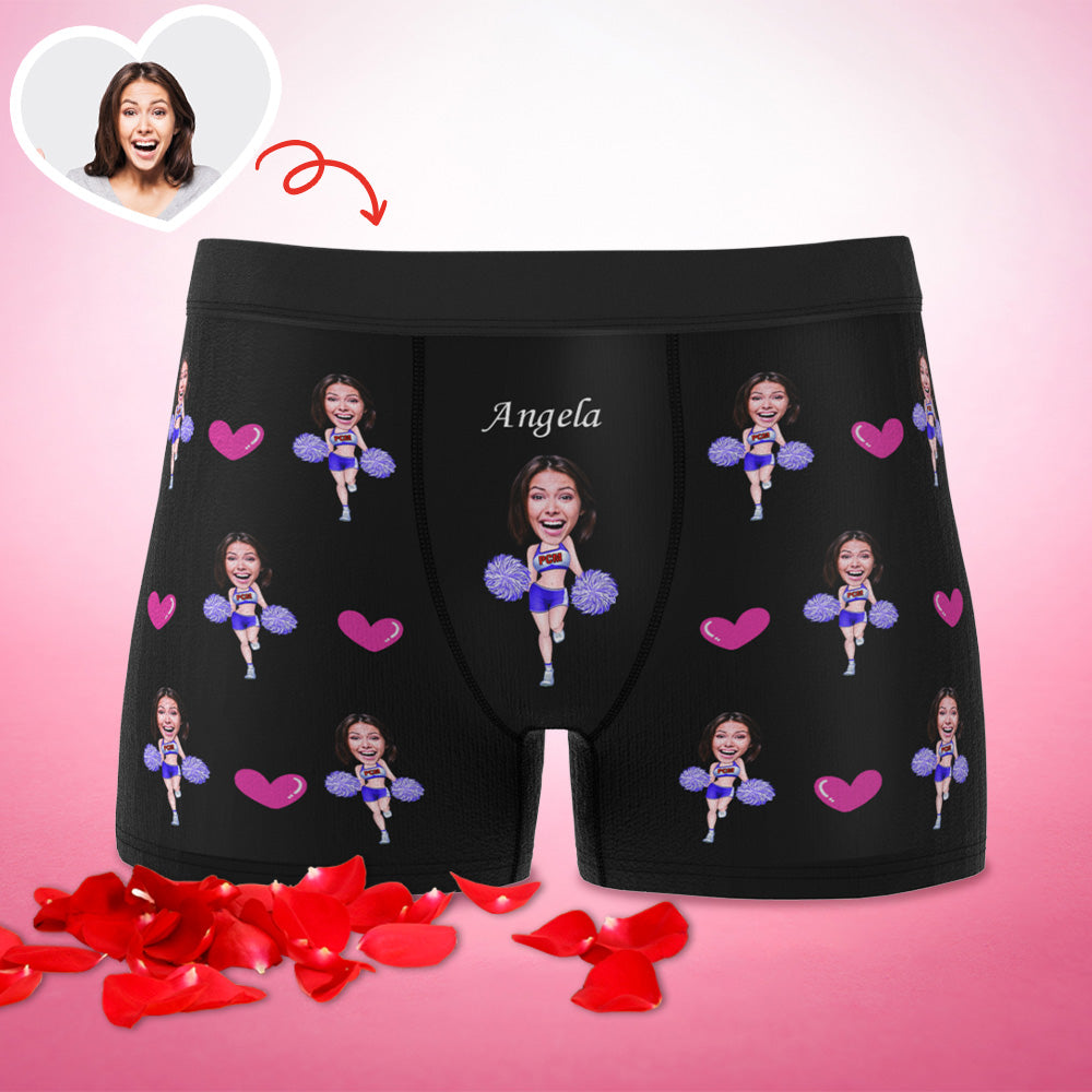Custom Boxer Briefs Custom Boxer Customized Cheerleading Boxer Custom Face Boxer Personalized MiniMe Boxer