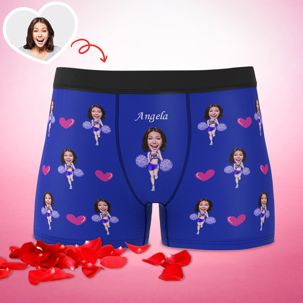 Custom Boxer Briefs Custom Boxer Customized Cheerleading Boxer Custom Face Boxer Personalized MiniMe Boxer