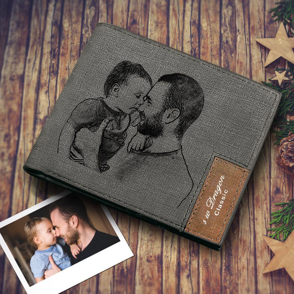 Men's Custom Photo Wallet Father's Day Gift - My Tender Father