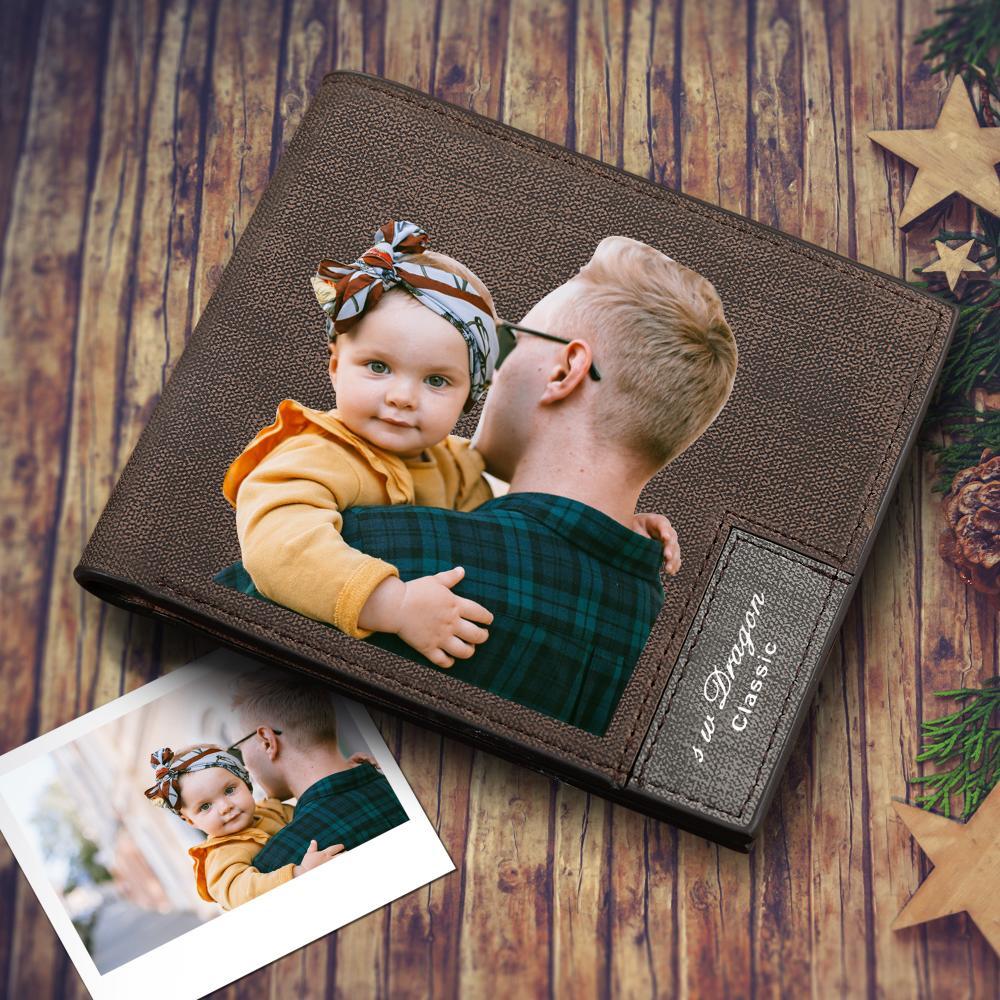 Father's Day Gift Men's Custom Photo Wallet - Best Dad