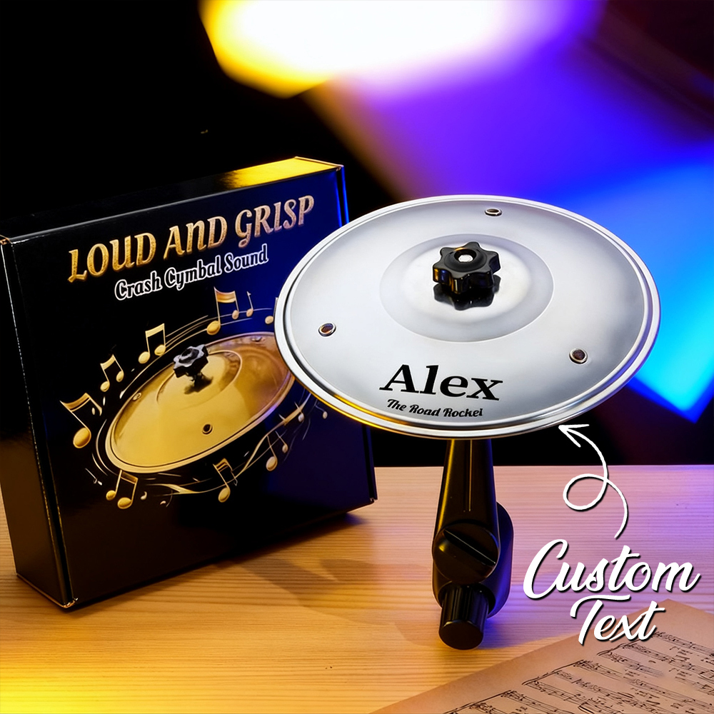 Mini Drum Cymbal Car Air Vent Clip | Funny Crash Cymbal Car Decor for Drummers, Music Lovers & Musicians Gift - Get Photo Blanket