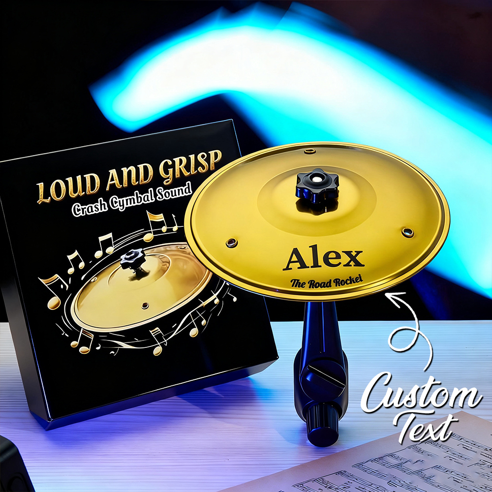 Mini Drum Cymbal Car Air Vent Clip | Funny Crash Cymbal Car Decor for Drummers, Music Lovers & Musicians Gift - Get Photo Blanket