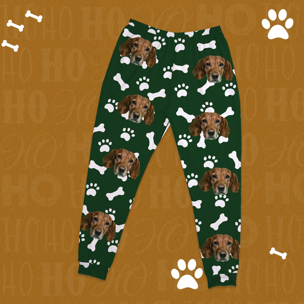 Custom Photo Pet Faces - Gift For Dog Lovers, Cat Lovers - Personalized Unisex Pajamas Set - Get Photo Blanket