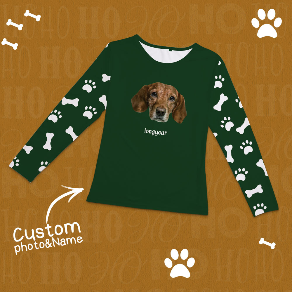 Custom Photo Pet Faces - Gift For Dog Lovers, Cat Lovers - Personalized Unisex Pajamas Set - Get Photo Blanket