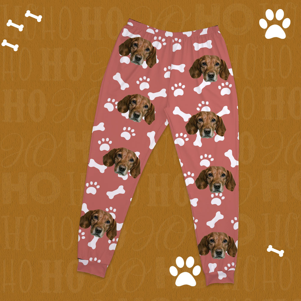 Custom Photo Pet Faces - Gift For Dog Lovers, Cat Lovers - Personalized Unisex Pajamas Set - Get Photo Blanket