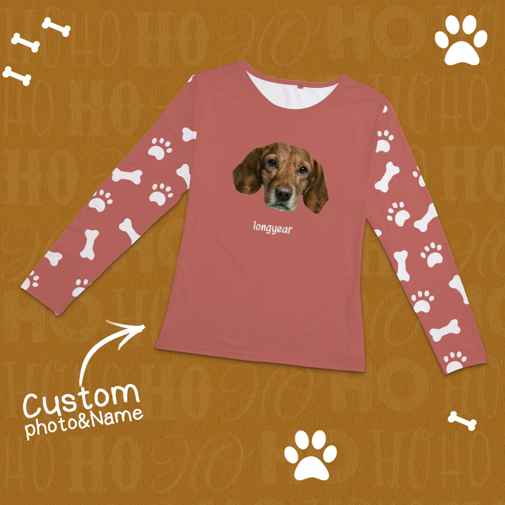 Custom Photo Pet Faces - Gift For Dog Lovers, Cat Lovers - Personalized Unisex Pajamas Set - Get Photo Blanket