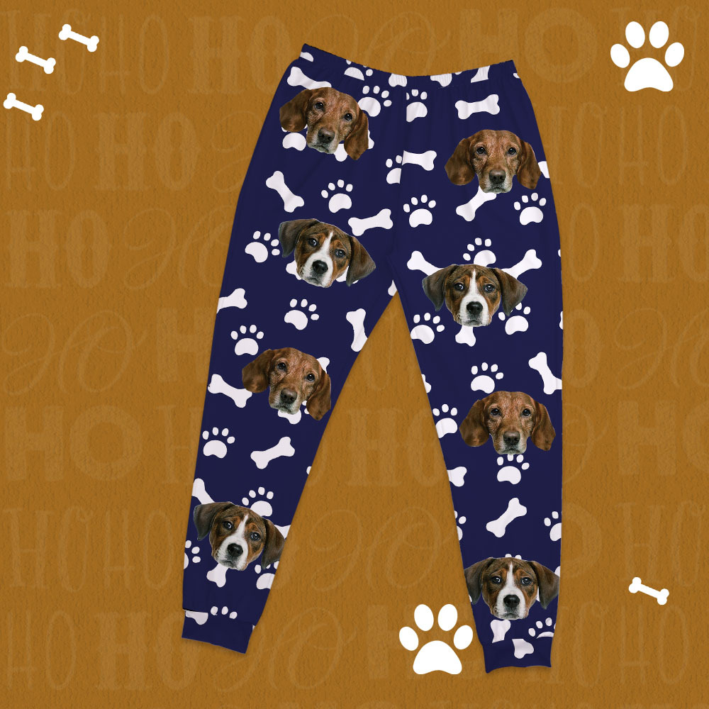 Custom Photo Pet Faces - Gift For Dog Lovers, Cat Lovers - Personalized Unisex Pajamas Set - Get Photo Blanket