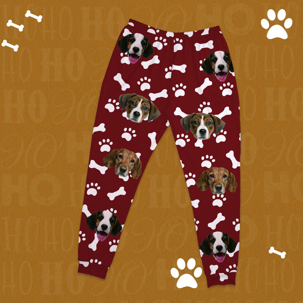 Custom Photo Pet Faces - Gift For Dog Lovers, Cat Lovers - Personalized Unisex Pajamas Set - Get Photo Blanket