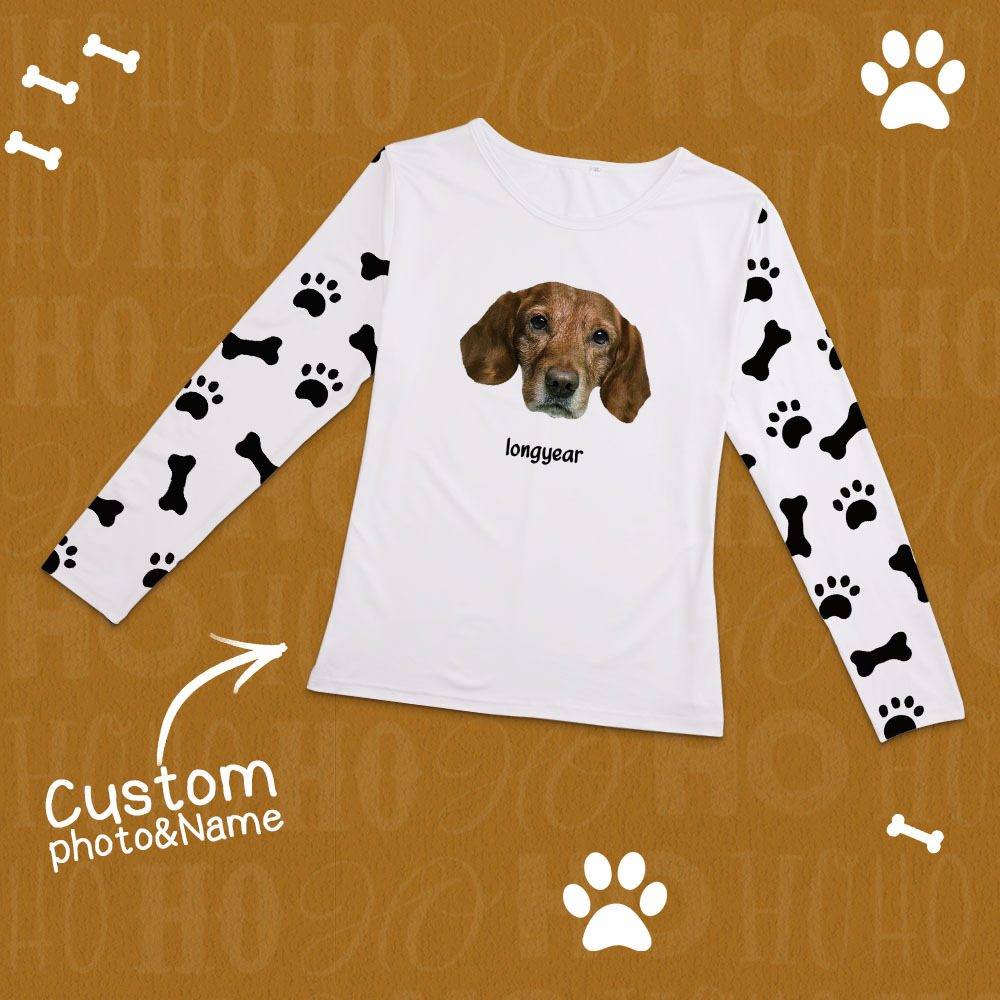 Custom Photo Pet Faces - Gift For Dog Lovers, Cat Lovers - Personalized Unisex Pajamas Set - Get Photo Blanket
