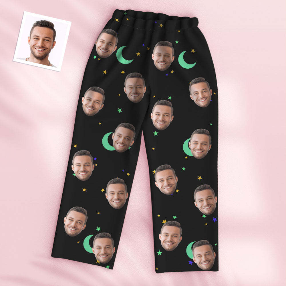 Custom Photo Face Pajama Personalized Starry Sky Style Gifts - Get Photo Blanket