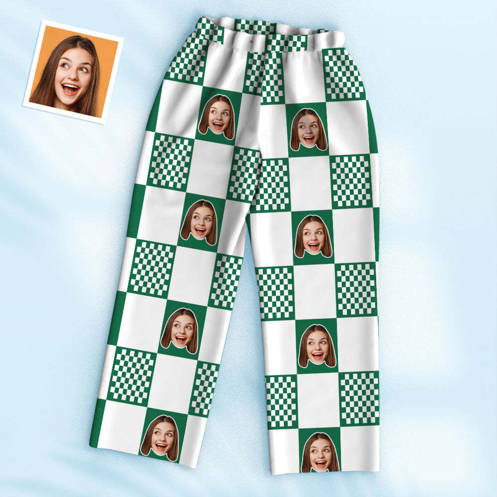 Custom Photo Face Pajama Funny Lattice Comfortable Gifts - Get Photo Blanket