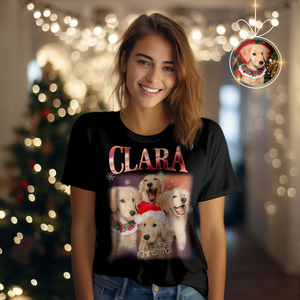 Personalized Photo Vintage Tee Custom Name and Photo T-Shirt Vintage Couple T-shirt - Get Photo Blanket