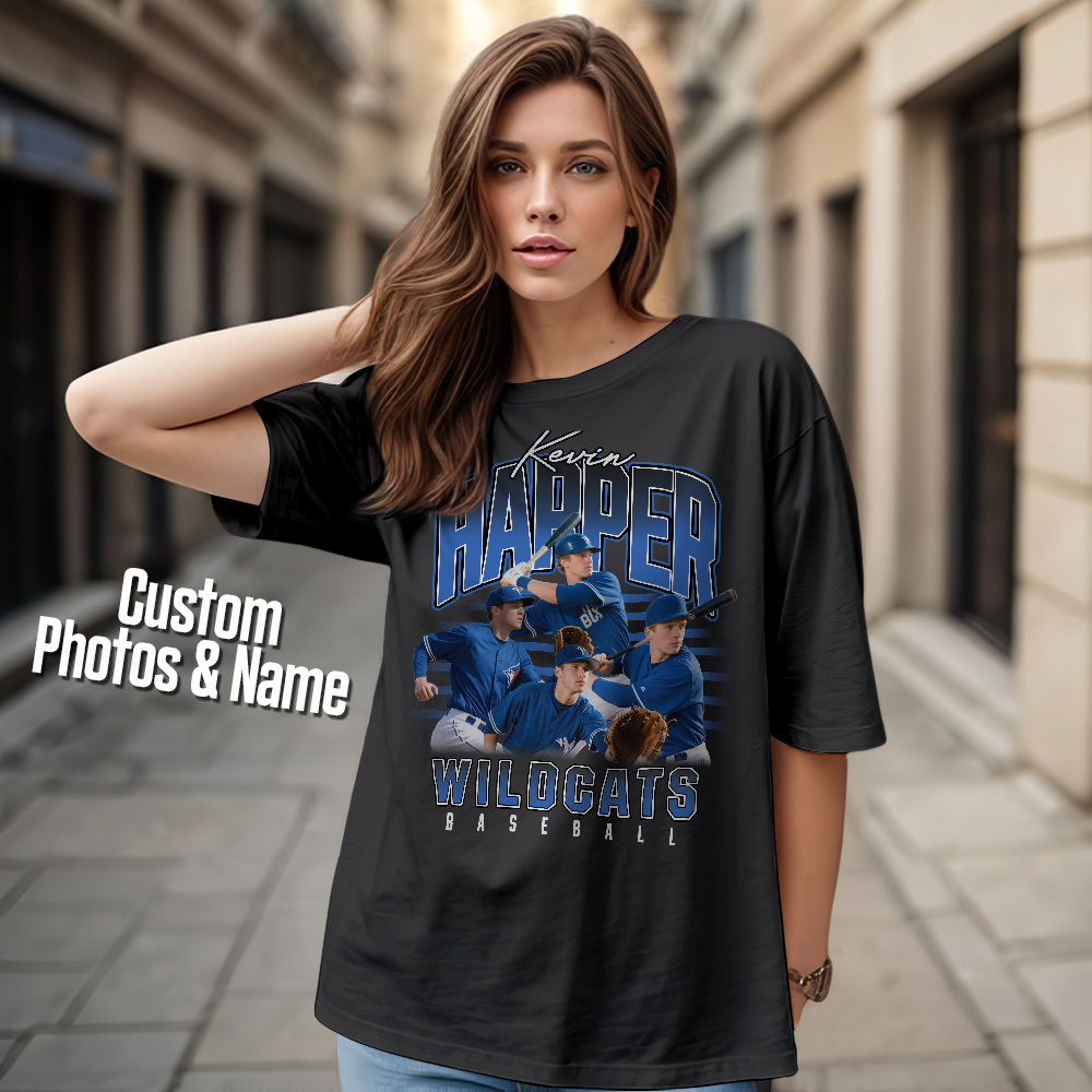 Custom Baseball Player Shirt, Mom Baseball Shirt, Softball Player Retro Shirt, Custom Team Name School Tee