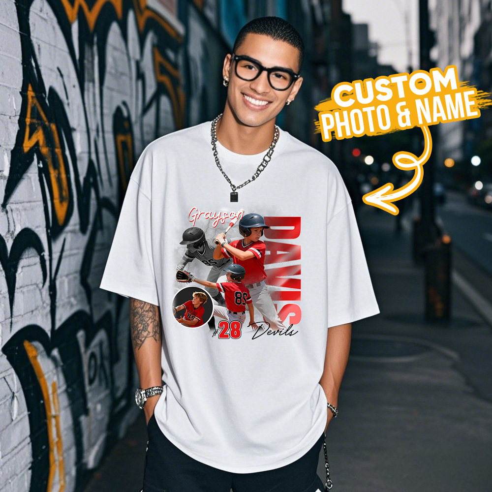 Custom Baseball Player Shirt, Mom Baseball Shirt, Softball Player Retro Shirt, Custom Team Name School Tee