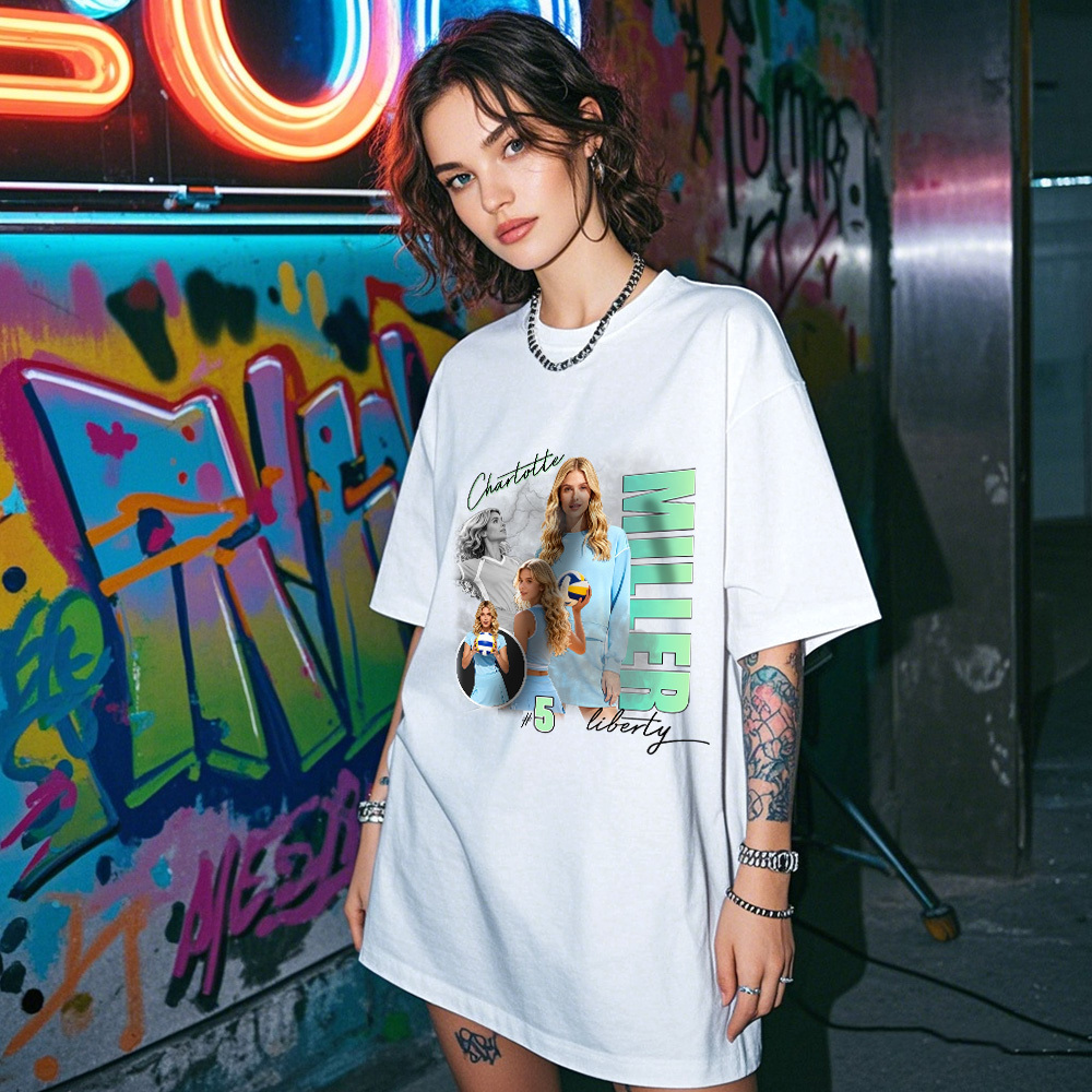 Custom Volleyball Player Shirt  Volleyball Shirt Custom Bootleg Player Shirt With Team Name School Tee