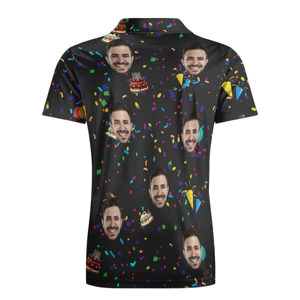 Custom Polo Shirt Hawaiian Golf Polo Shirts All Over Print Unique Birthday Gift - Get Photo Blanket