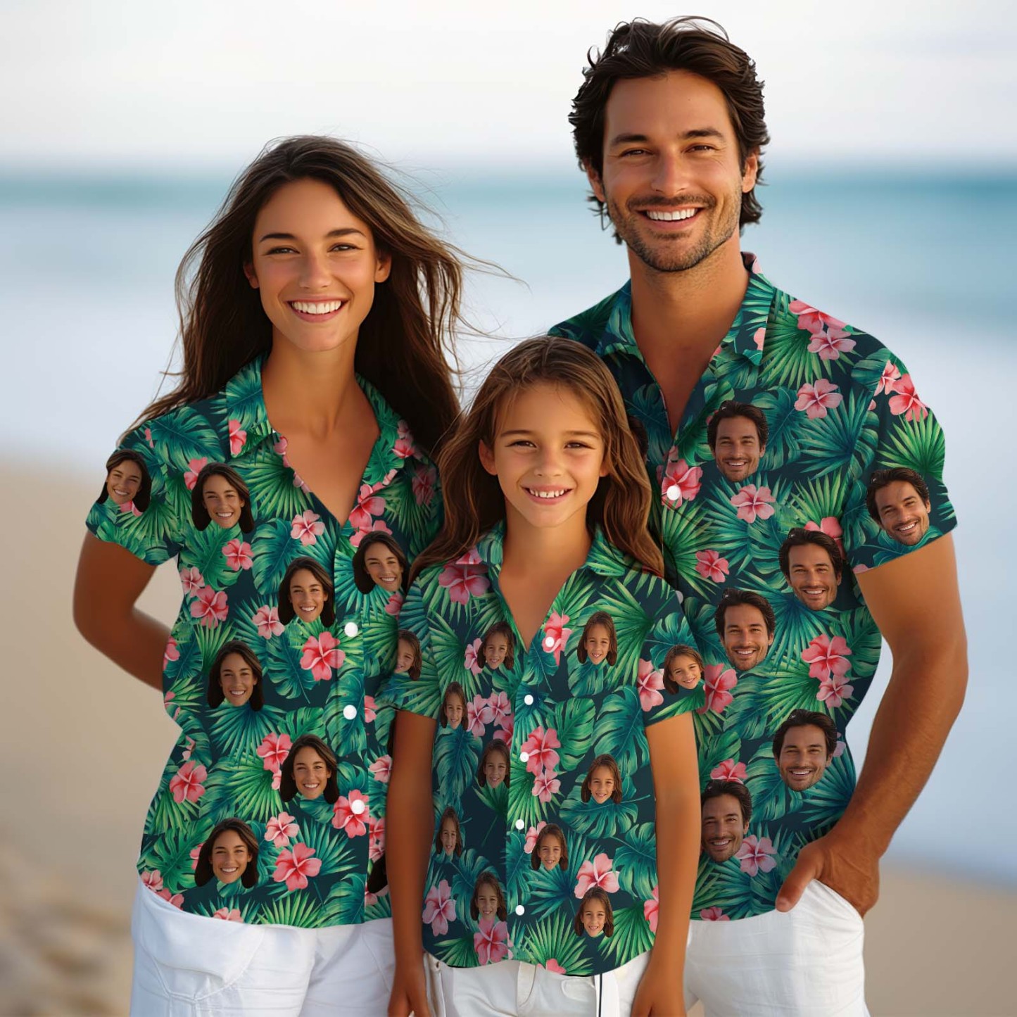 Leafy Bloom - Custom Kids Unisex Hawaiian Shirt - Get Photo Blanket