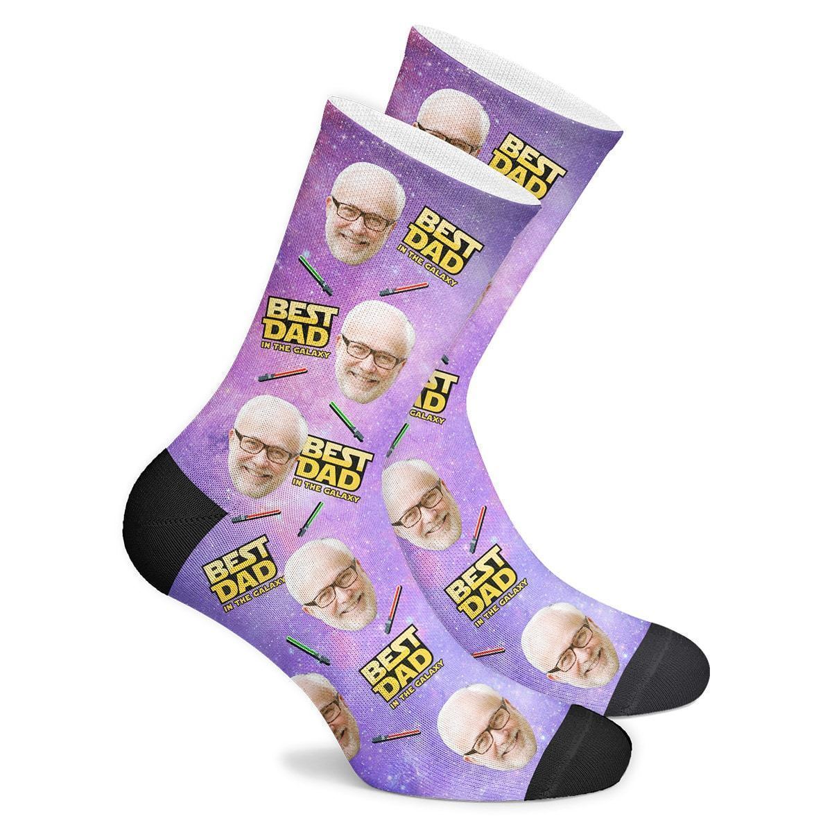 Custom Best Dad In The Galaxy Socks