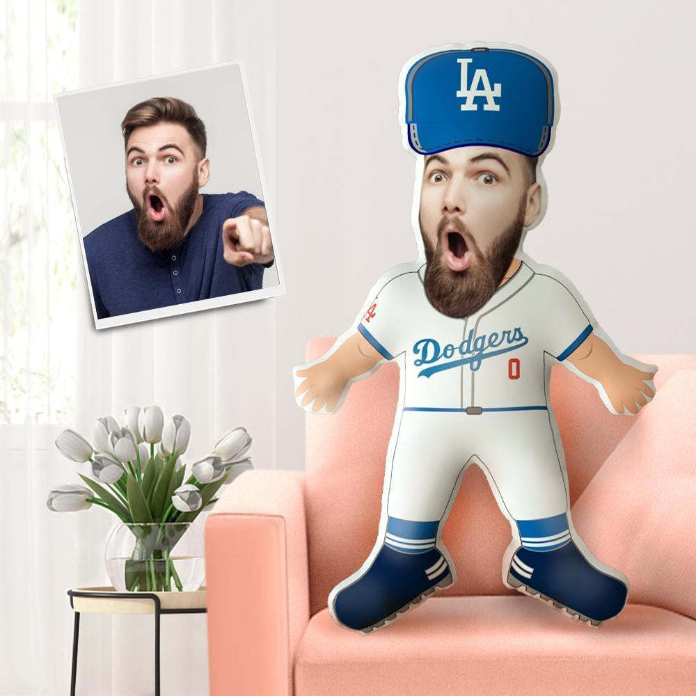 My Face Pillow Custom Pillow Face Body Pillow Personalized Photo Pillow Gift Baseball Player Throw Pillow MiniMe Pillow