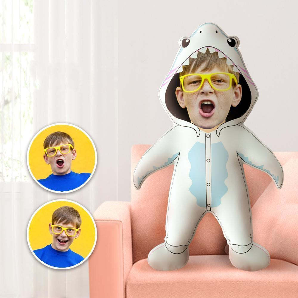 My Face Pillow Custom Pillow Face Body Pillow Personalized Photo Pillow Gift Cute Shark Throw Pillow MiniMe Pillow