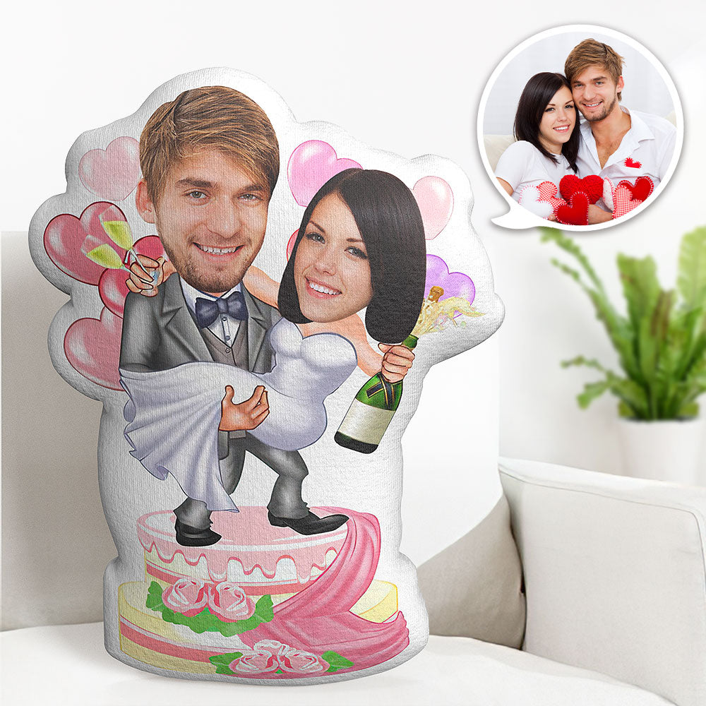 Valentine's Day Gifts Customized Anniversary Pillow Custom Photo Pillow Personalized Face Pillow