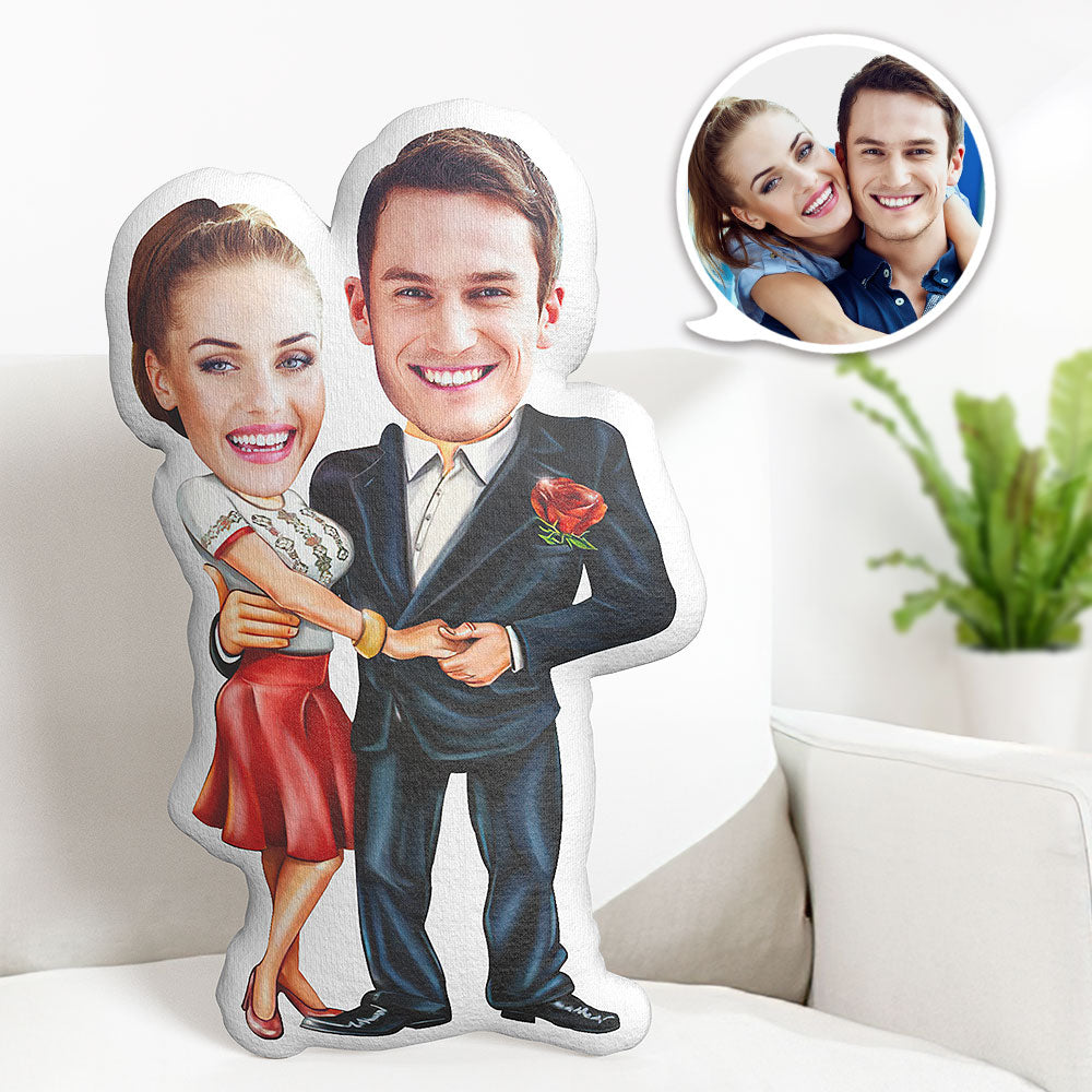 Valentine's Day Gifts Customized Loving Each Other Pillow Custom Photo Pillow Personalized Face Pillow