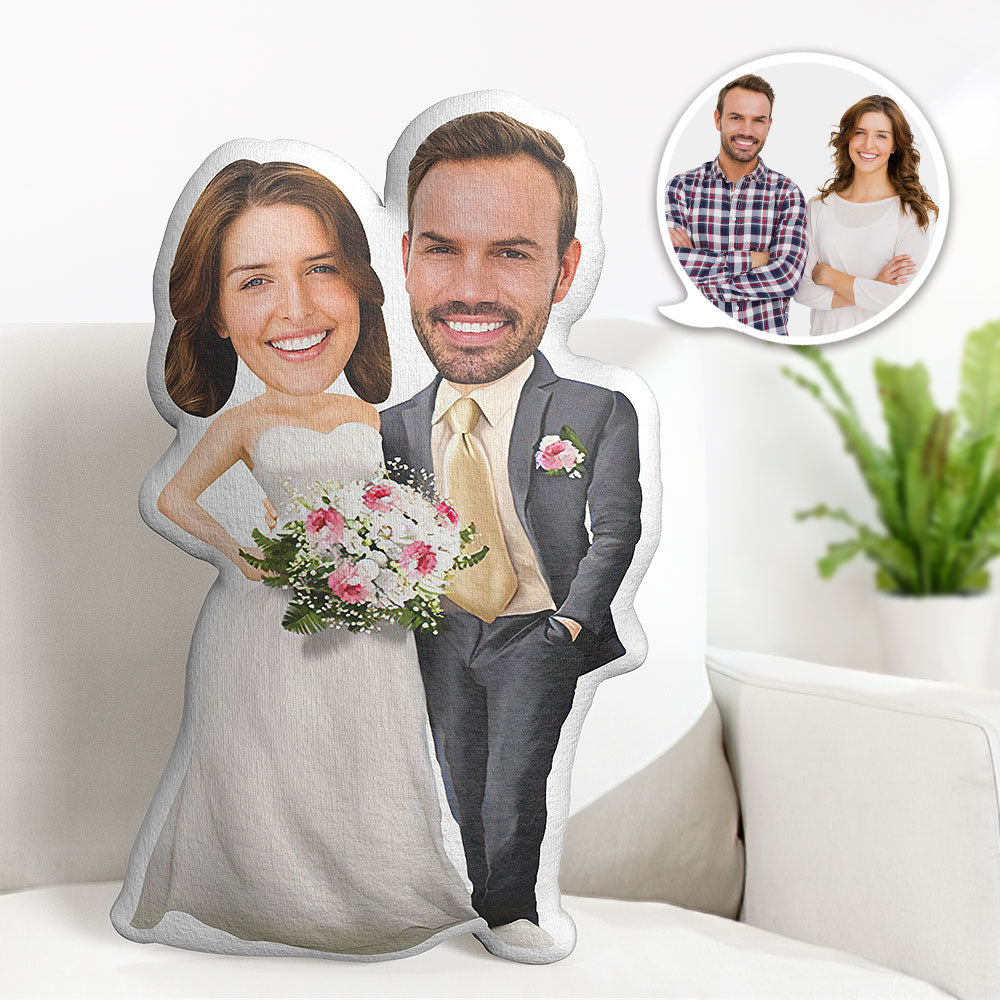 Valentine's Day Gifts Customized Wedding Dresses Pillow Custom Photo Pillow Personalized Face Pillow