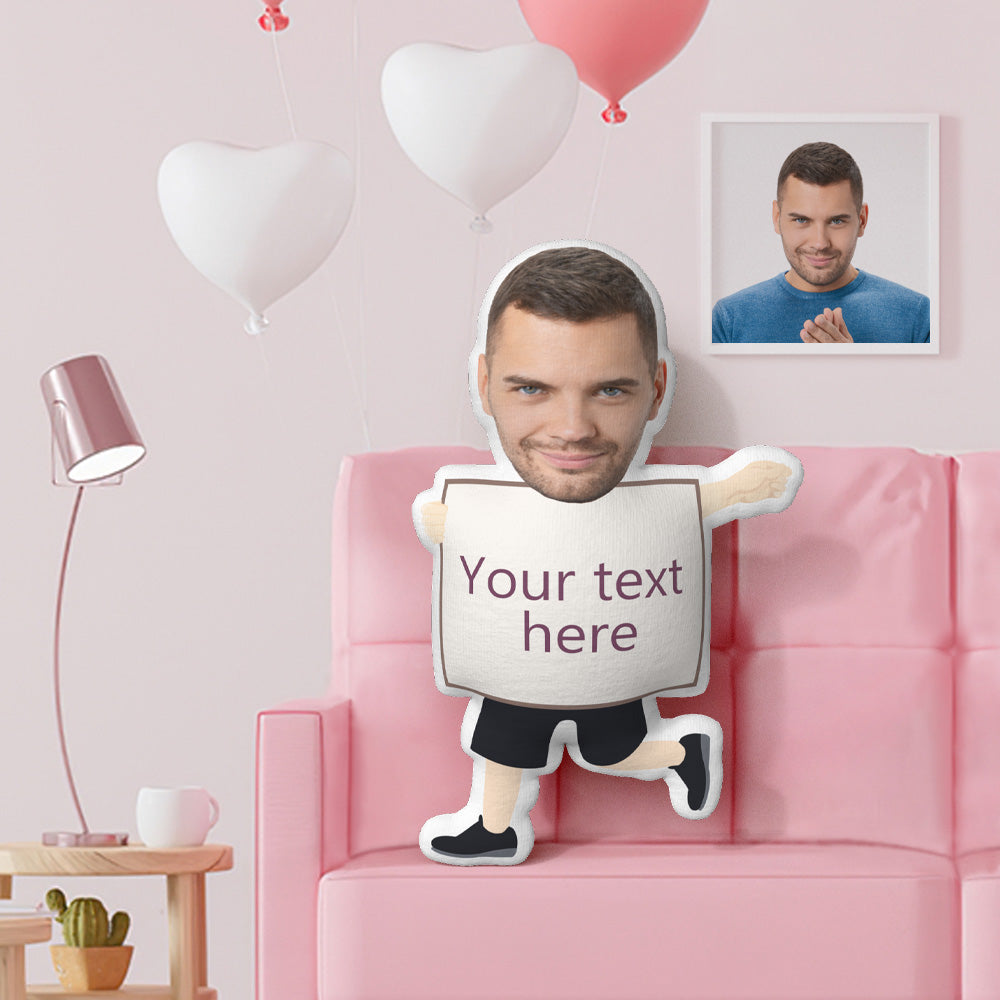 Face Pillow Custom Face Pillow Personalized Text Pillow Custom MiniMe Pillow- To Declare Your Feelings for Her